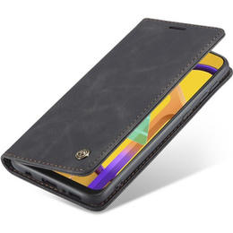 Чехол CASEME для Samsung Galaxy M21, Leather Wallet Case, чёрный