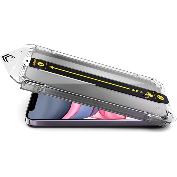 2x Скло захисне загартоване для iPhone 11 / XR, ERBORD Easy App Full Screen Protector