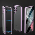 Чохол для Samsung Galaxy S21 Ultra, Magnetic Dual Glass, фіолетовий