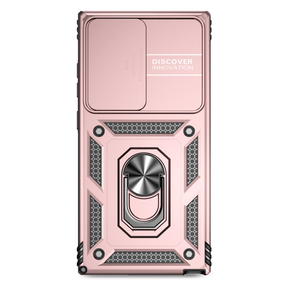 Чехол NOX Camera Slide Samsung Galaxy S24 Ultra, CamShield Slide, розовый rose gold