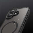 Чохол для iPhone 17, для MagSafe, із захистом камери, тонований з чорною рамкою