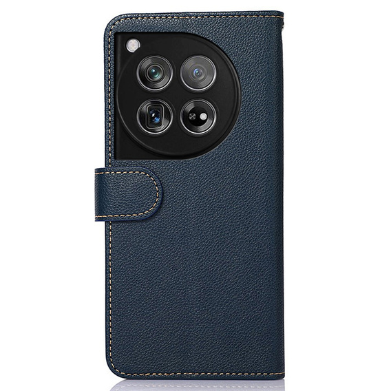 Чохол-фліп для OnePlus 12 5G, KHAZNEH RFID, синій / коричневий
