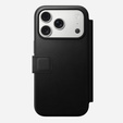 Чехол Nomad для iPhone 17 Pro, современный кожаный фолиант, черный