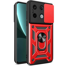 Чехол NOX Camera Slide Xiaomi Redmi Note 13 Pro 5G, CamShield Slide, красный