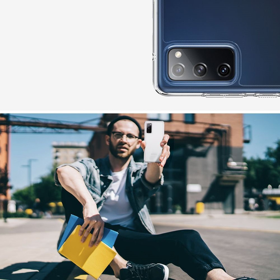 Чехол Spigen до Samsung Galaxy S20 FE, Ultra Hybrid, Crystal Clear, прозрачный
