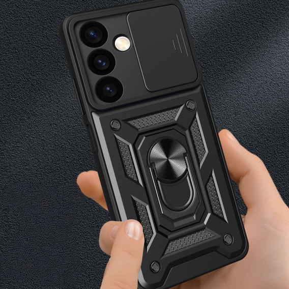Чохол NOX Camera Slide Samsung Galaxy S24, CamShield Slide, чорний
