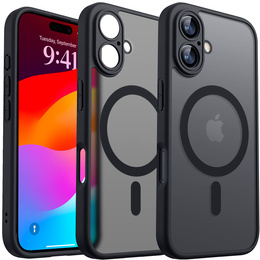 Матовий чохол для iPhone 17, для Magsafe, матовий чорний