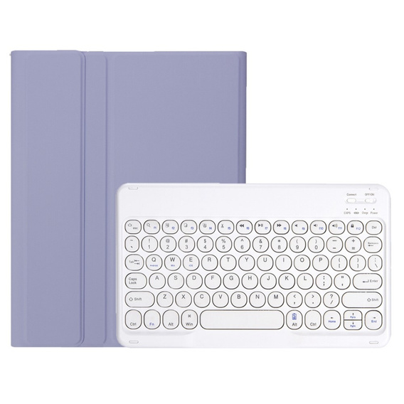 Чохол + клавіатура iPad 10.2" 2021/2020/2019 (9/8/7 gen.) / Air 10.5" 2019 (3 gen.), Leather Pen Slot, фіолетовий
