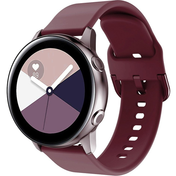 Силиконовый ремешок 20mm, Wine Red