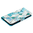 Откидной чехол для Samsung Galaxy A35 5G, Wallet, Marble зелёный