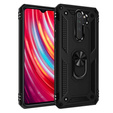 Бронированный Чехол до Xiaomi Redmi Note 8 Pro, Nox Case Ring, чёрный