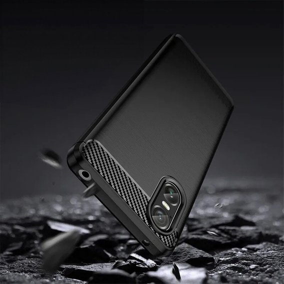 Чoхол до Sony Xperia 10 VI, Carbon, чорний