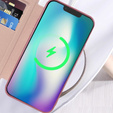 Откидной чехол для iPhone 15, RFID Wallet MagSafe CamShield, розовый