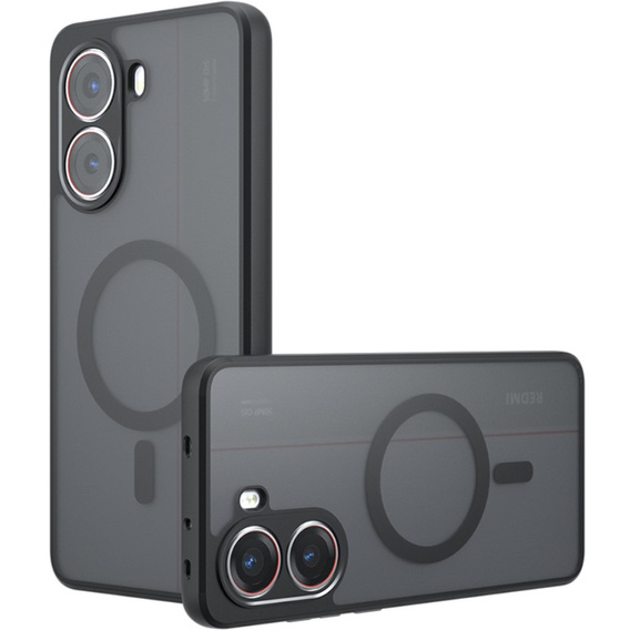 Чохол для Xiaomi Poco X7 Pro 5G, для MagSafe, ERBORD Matt Case, чорний