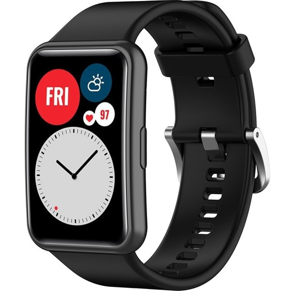 Силиконовый ремешок для Huawei Watch Fit, Black