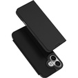 Чехол Dux Ducis для iPhone 17, Skin Pro, с клапаном, со слотом для карт, черный