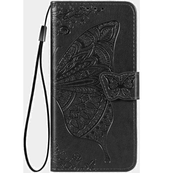 Чохол-книжка для Oppo A60, Butterfly, чорний
