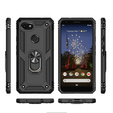 Бронированный Чехол до do Google Pixel 3A, Nox Case Ring, чёрный