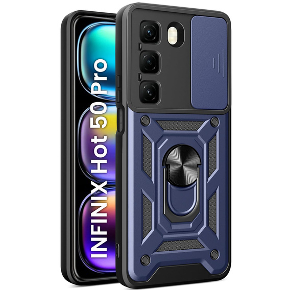 Чехол NOX Camera Slide Infinix Hot 50 Pro 4G, CamShield Slide, синий