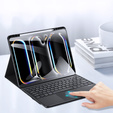 Чехол + клавиатура Apple iPad Pro 13" 7 gen. 2024, Dux Ducis TouchPad Leather Pen Slot, чёрный