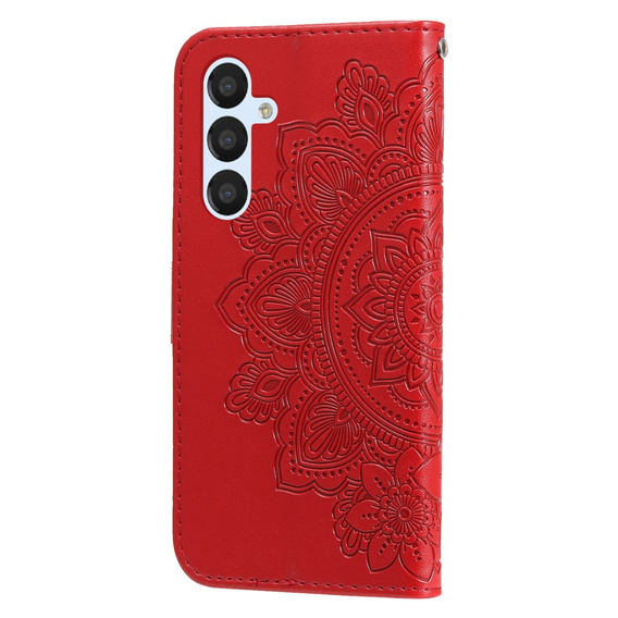 Чохол-книжка для Samsung Galaxy A54 5G, Mandala Flower, червоний