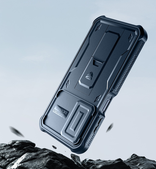 Бронированный чехол для Samsung Galaxy A16, Dexnor Full Body (Two Frames), темно-синий