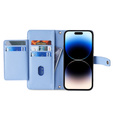 Чохол-книжка для iPhone 14 Pro, Wallet Zipper Pocket, м'яти