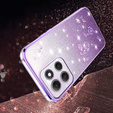 Чохол для Motorola Moto G56 5G, Glitter Flower, фіолетовий