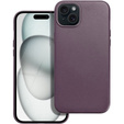Кожаный чехол Mag Cover для iPhone 15 Plus, фиолетовый