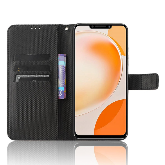 Откидной чехол для Huawei Nova Y91 4G, Wallet Smart Magnet, чёрный