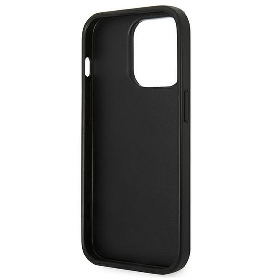 Чехол Karl Lagerfeld до iPhone 14 Pro Max, Saffiano Karl's Head Patch, серебряный