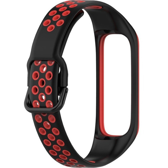 Силиконовый ремешок для Samsung Galaxy Fit 2 SM-R220, Black / Red