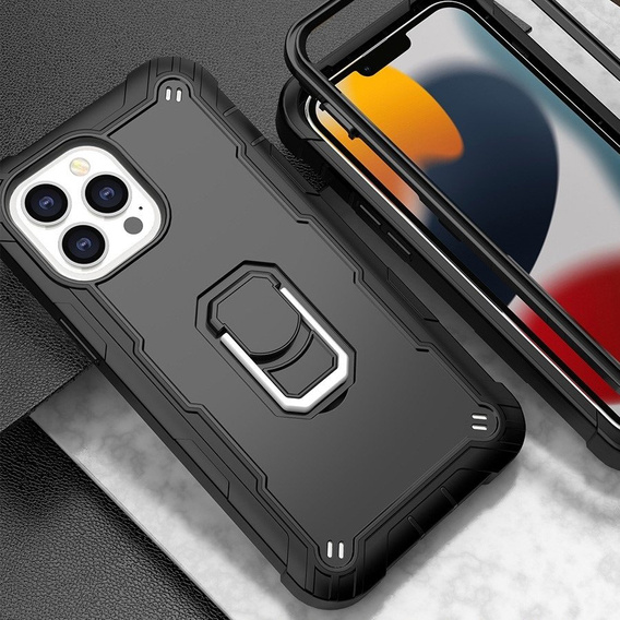 Чехол Armor Ring до iPhone 13 Pro Max, DualColor, Black