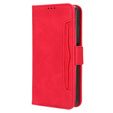 Откидной чехол для Motorola Moto G86 Power 5G, Card Slot, красный