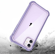 Чехол до iPhone 11, Dexnor Full Body Rugged, прозрачный / фиолетовый
