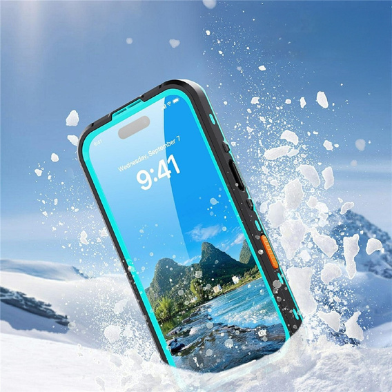 Чохол для iPhone 17 Pro, водонепроникний IP68, SHELLBOX MagSafe, синій