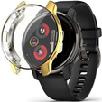 Чехол 2в1 с защитой экрана для часов Garmin Venu 2 Plus, Gold