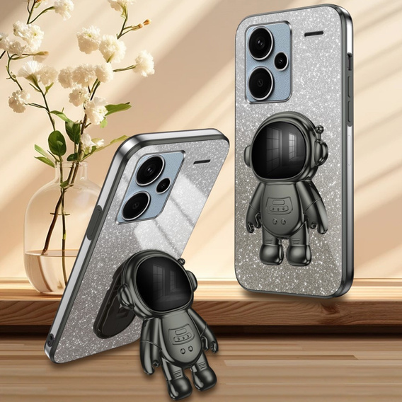 Чохол для Xiaomi Redmi Note 13 Pro+, Glitter Astronaut, чорний