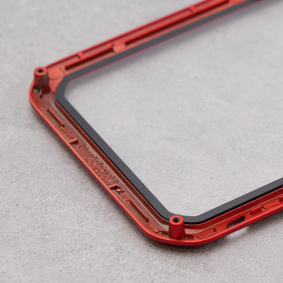 Чoхол Love Mei до iPhone 12, armored with glass, червоний