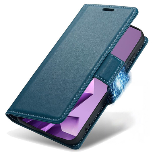 Чохол для Infinix Note 50 Pro+, ERBORD Glossy Litchi, гаманець з клапаном, м'яти