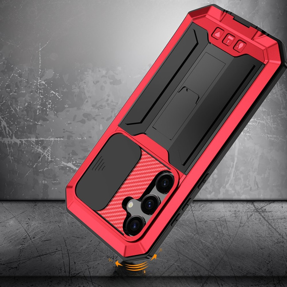 Броньований чохол для Samsung Galaxy S25, R-JUST, червоний