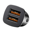 Baseus Автомобільний зарядний пристрій  2XUSB QC 3.0 30W - Black