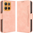 Футляр з клапаном для Motorola Moto G15 / Motorola Moto G15 Power, Card Slot, рожевий