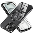 Чохол для iPhone 15, Electro MagSafe, чорний + Скло на екран