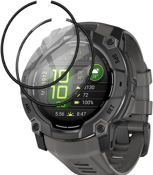 2x Гібридне скло ERBORD для Garmin Instinct 3 50mm
