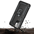 Бронированный Чехол до Xiaomi Redmi Note 10 5G, Nox Case Ring, чёрный