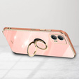 Чoхол до Motorola Moto G53 5G, Electro Ring, рожевий rose gold