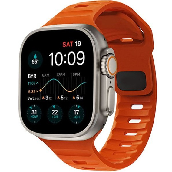 Ремінець  Hollow Apple Watch 1/2/3/4/5/6/7/8/SE/ULTRA 42/44/45/49MM, Orange