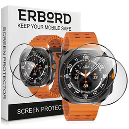 2x Гибридное стекло ERBORD для Samsung Galaxy Watch Ultra 47mm (2025 / 2024)