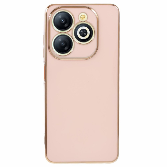 Чехол для Infinix Hot 40i, Glamour CamShield, розовый rose gold